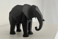 Figurine éléphant noir - décoration