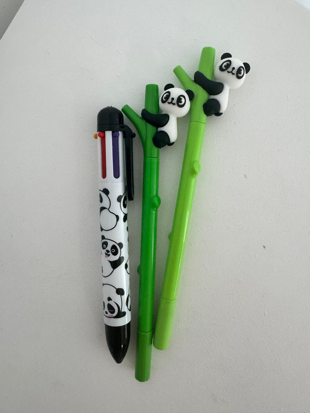 Lot de 3 stylos panda